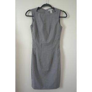 H&M Fitted Grey Workwear Dress